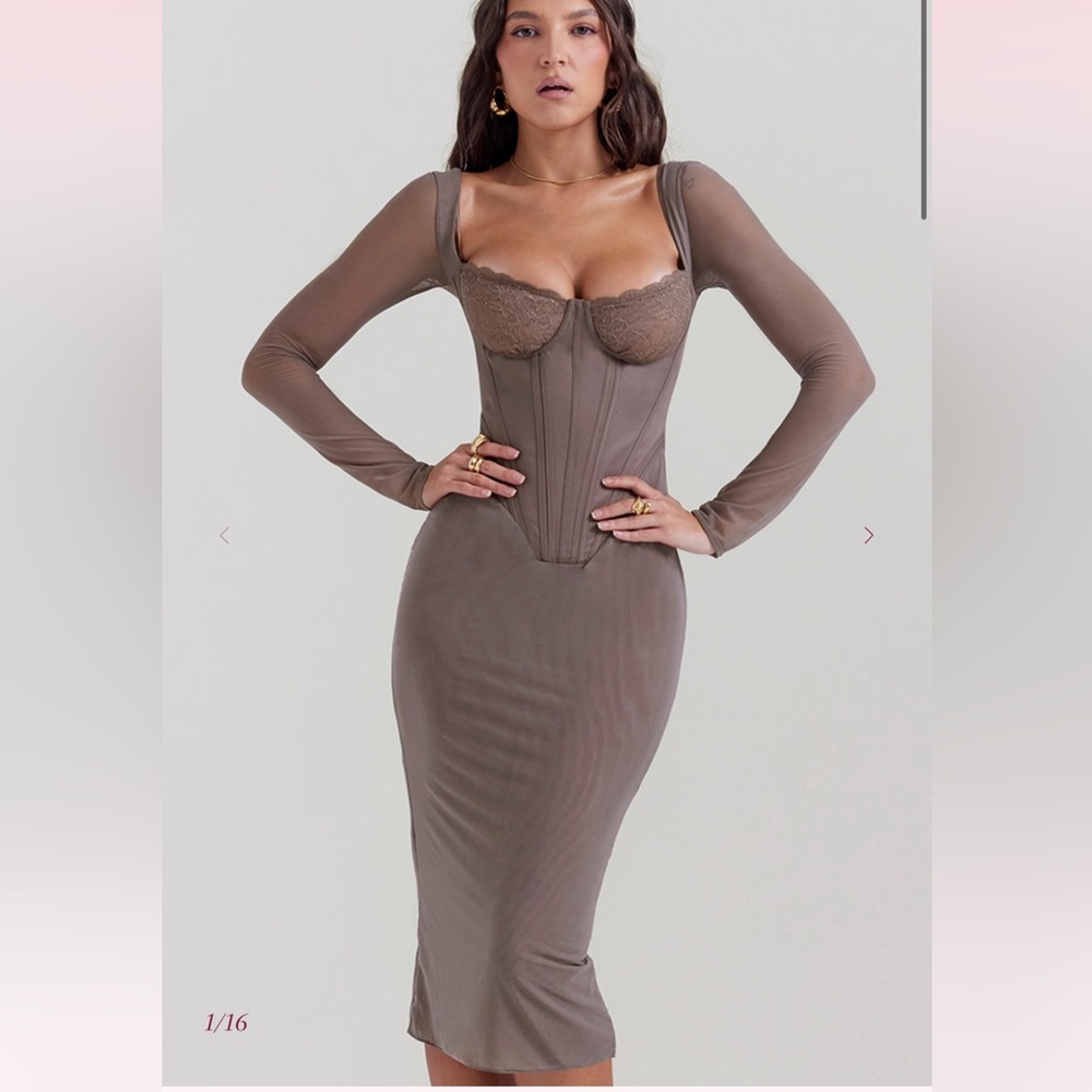 NWT House of CB Safran Dress